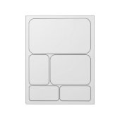 Bloc-note Dessinez vos propres BD Histoire Blank Modèles (Tourné)