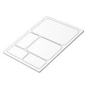 Bloc-note Dessinez vos propres BD Histoire Blank Modèles (Incliné)