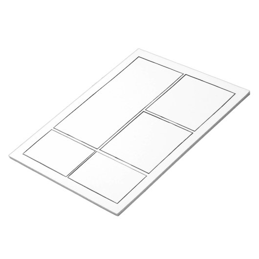 Bloc-note Dessinez vos propres BD | Pages de livres de bande (Incliné)