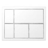 Bloc-note Dessinez vos propres BD | Pages de livres de bande (Devant)