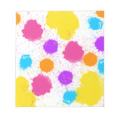 Bloc-note Dessins de peinture colorés (Devant)