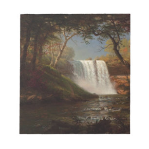 Bloc-note Destin de cascade de forêt de peinture d'Albert Bi