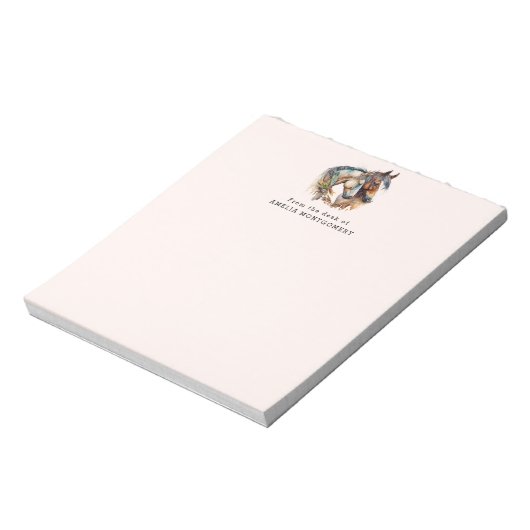 Bloc-note Deux beaux chevaux Boho occidental (Tourné)