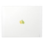 Bloc-note deux fleurs jaunes et vertes sur un arrière - plan (Devant)