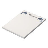 Bloc-note Deux mignonnes étincelles comme des dauphins qui s (Tourné)