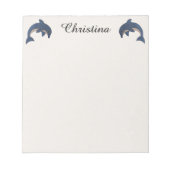 Bloc-note Deux mignonnes étincelles comme des dauphins qui s (Devant)