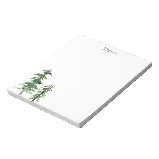 Bloc-note Deux pins aquarelles (Tourné)