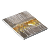 Bloc-note deux rangées de verres de dégustation de vin avec  (Incliné)