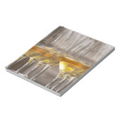 Bloc-note deux rangées de verres de dégustation de vin avec  (Tourné)