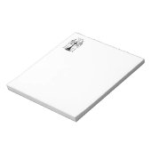 Bloc-note Deux squelettes amoureux (Tourné)