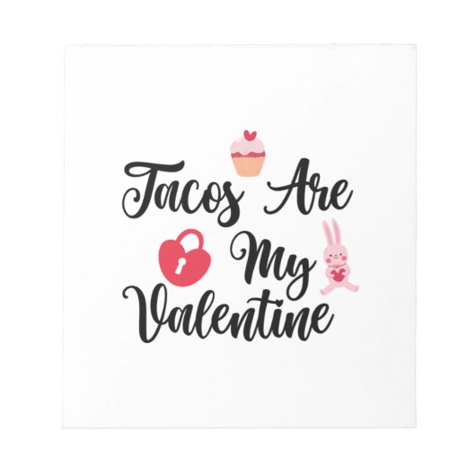 Bloc-note Deux Tacos Cadeaux Sont Mon Valentin (Devant)