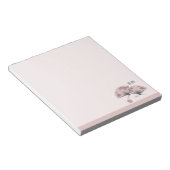 Bloc-note Deux ventilateurs asiatiques fleuris rose "Serenit (Incliné)