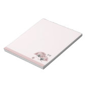 Bloc-note Deux ventilateurs asiatiques fleuris rose "Serenit (Tourné)