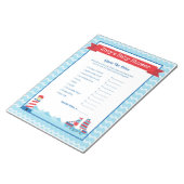 Bloc-note Devinez Le Prix Baby shower À Thème Nautique (Incliné)