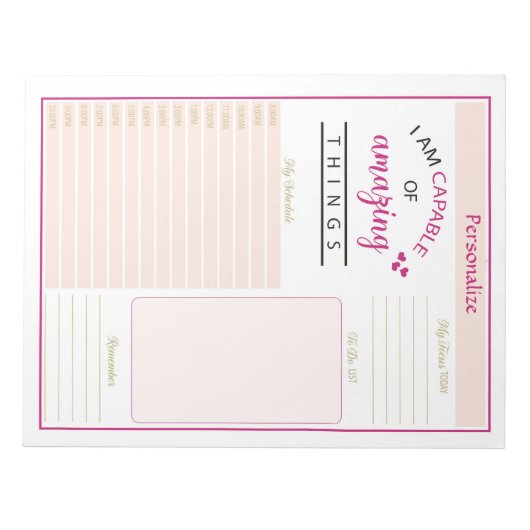 Bloc-note Devis d'affirmation positive Extraordinaire Planif (Devant)