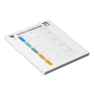 BLOC-NOTE DEVOIRS HEBDOMADAIRES
