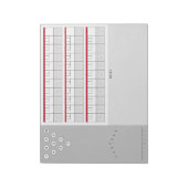 Bloc-note Diagrammes et notes de feuille de score de Bowling (Tourné)