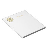 Bloc-note Diamant blanc et or Faux (Incliné)