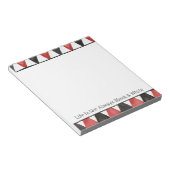 Bloc-note Diamants Rouges Noirs (Incliné)