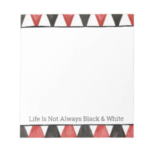 Bloc-note Diamants Rouges Noirs
