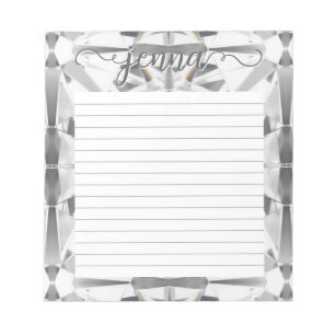 Bloc-note Diamond Gemstone Linked Personnalisé