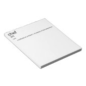 Bloc-note Dictionnaire de définition CHEF de la conception d (Incliné)