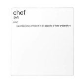 Bloc-note Dictionnaire de définition CHEF de la conception d (Devant)