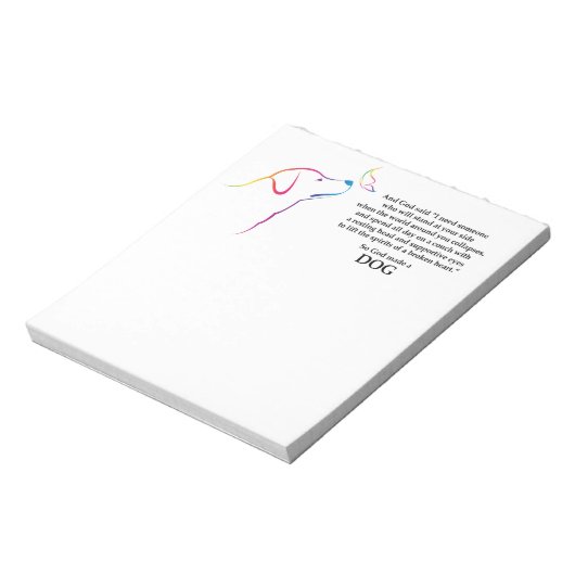 Bloc-note Dieu a fait un chien (Tourné)