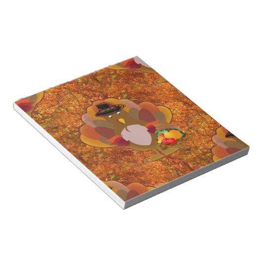 Bloc-note dinde d'action de grâces (Incliné)