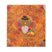 Bloc-note dinde d'action de grâces (Devant)