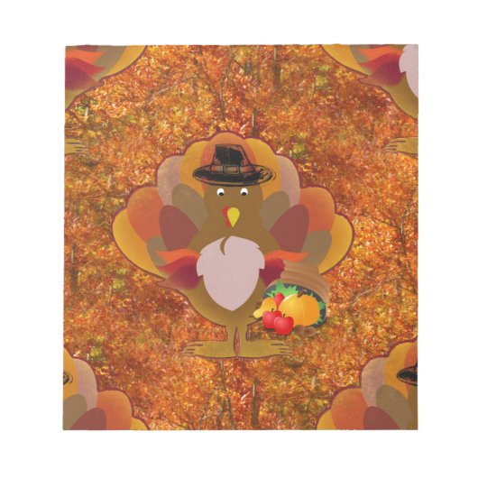 Bloc-note dinde d'action de grâces (Devant)