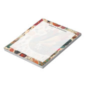 Bloc-note Dinde rétro boho patchwork d'automne (Tourné)