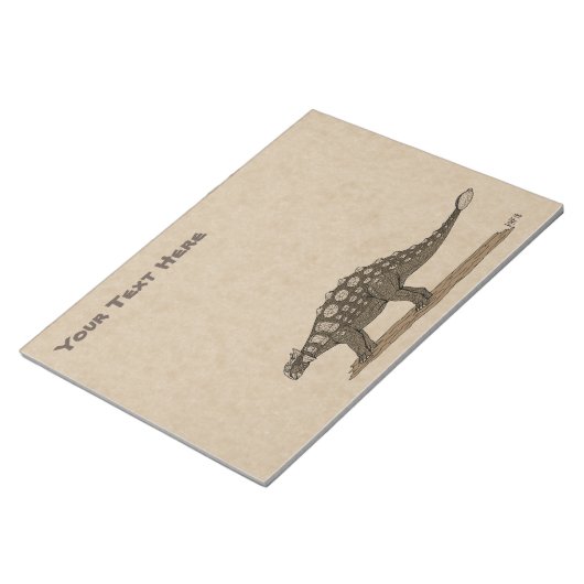 Bloc-note Dinosaure crétacé Ankylosaurus (Incliné)