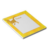 Bloc-note Dinosaure d'or caché (Incliné)