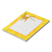 Bloc-note Dinosaure d'or caché (Tourné)