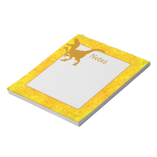 Bloc-note Dinosaure d'or caché (Tourné)