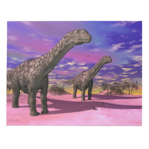 Bloc-note Dinosaures d'Argentinosaurus - 3D rendent