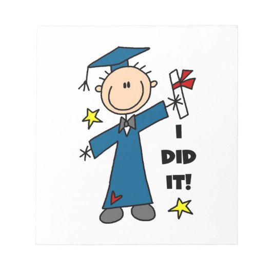 Bloc-note Diplômé Garçon (Devant)