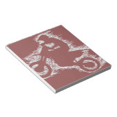 Bloc-note DIRT BIKE ( gribouillis blanc ) (Incliné)