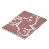 Bloc-note DIRT BIKE ( gribouillis blanc ) (Tourné)