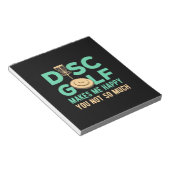 Bloc-note Disk Golf Me Rend Heureux (Incliné)