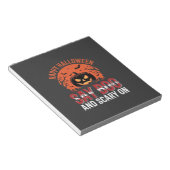 Bloc-note Disons Boo Halloween Citrouille Design_1 (Incliné)