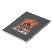 Bloc-note Disons Boo Halloween Citrouille Design_1 (Tourné)