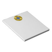Bloc-note Disque vinyle album or en or (Incliné)