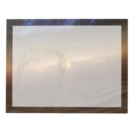 Bloc-note Disques De Matériel De Forme Planète Circulant Les (Devant)