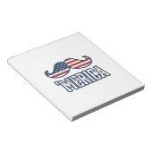 Bloc-note Distressed America Mustache Patriotic Vector Desig (Incliné)