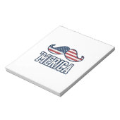 Bloc-note Distressed America Mustache Patriotic Vector Desig (Tourné)
