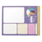 Bloc-note Divine the Unicorn | Moon & Clouds (Devant)