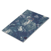 Bloc-note DIY Navy Rose Gold Wedding Euro Envelope Liner (Incliné)