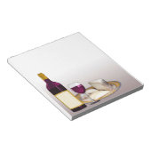 Bloc-note do-it-yourself BOUTEILLE DE VIN ÉTIQUETTE, VERRE D (Incliné)